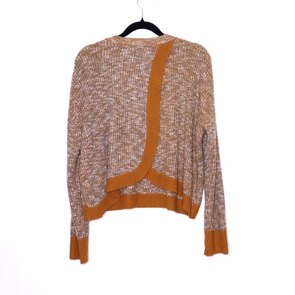 DAYTRIP Marled Sweater Cinnamon Oversized Knit Tulip Back Ribbed Women's L - Picture 4 of 9